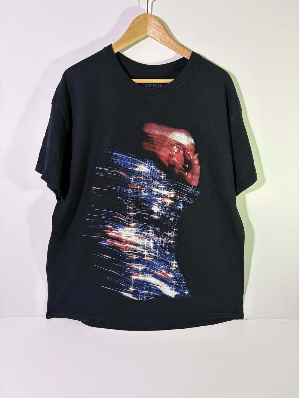 USHER Past Present Future Tour T-Shirt Black Tour Merch